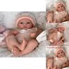 Силиконовая кукла 48 см Реалистичная ручная работа 3D кожа со шляпой и одеждой украшение для коллекционеров и дарителей