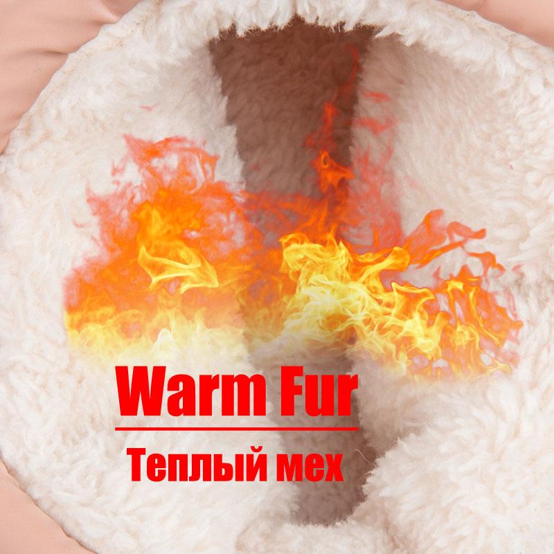 Зимняя обувь для женщин 2024 года, теплые пушистые меховые зимние сапоги, водонепроницаемые, высокие, легкие, на платформе, ботильоны Botas Mujer