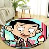 1pc Mr Bean1 Design Printed Area Round Carpet for Bedroom Living Room Home Decor Rugs Mat Non Slip Mat Rug for Bedside