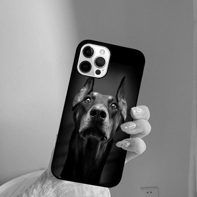 МИЛЫЙ ДОБЕРМАН ПОРОДА СОБАК чехол для телефона Cover For iPhone 17 Air 16 15 14 Plus apple 16 11 12 13 Pro Max coque
