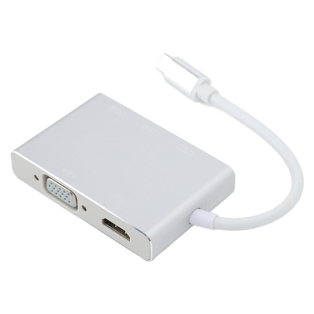 USB C Hub Портативный 5 в 1 Type C на USB Multi Port Адаптер-Разветвитель с USB 3.0 VGA HD Мультимедиа