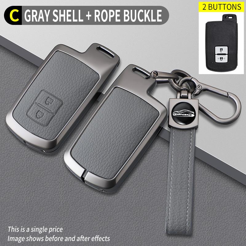 Alloy Car Key Cover Case Holder For Toyota Rave 4 2017 Auris Camry 50 2012 Land Cruiser Highlander 2015 Avalon Corolla Shell