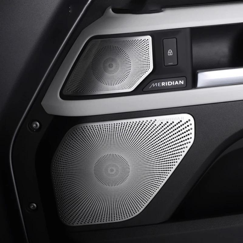 For Land Rover Defender 110 2020-2024 Accessories Car Loudspeaker Decoration Door Horn Cover Speaker Net Protection