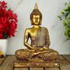 Религиозный идол статуя Господа Гаутамы Будды декоративный экспонат - 24 см  (Полирезин, золото)