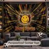 Wall Hanging Tapestry Custom NameNirvana Pattern Personalized Printed Fabric Wall Decor