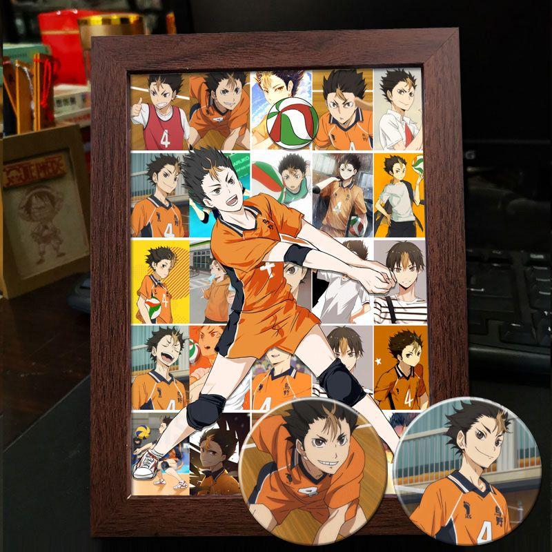 Хайкю!! Украшение фоторамки: Кагеяма Тобио и Хината Шоё - Готовая фоторамка-дисплей в подарок