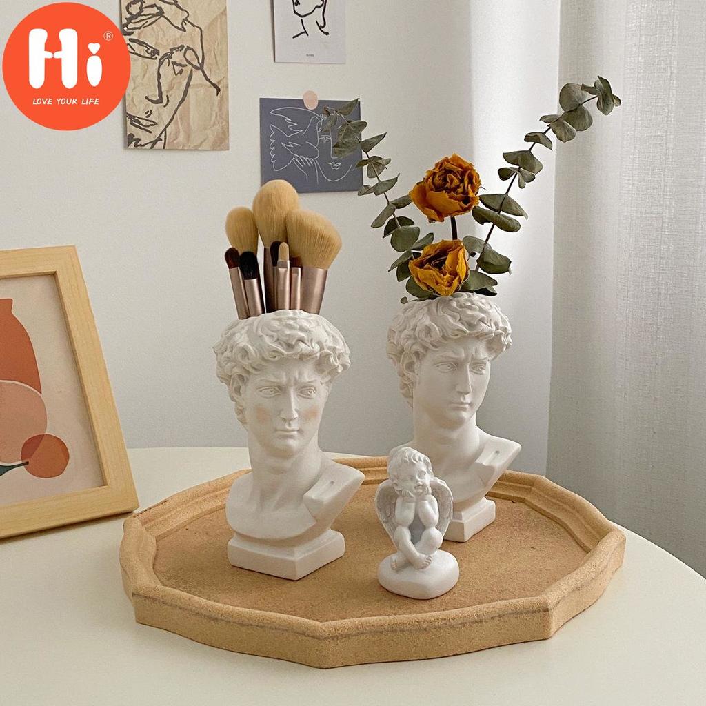 Привет мода в скандинавском стиле креативная ваза с человеческой головой вазы для цветов декоративные украшения из смолы