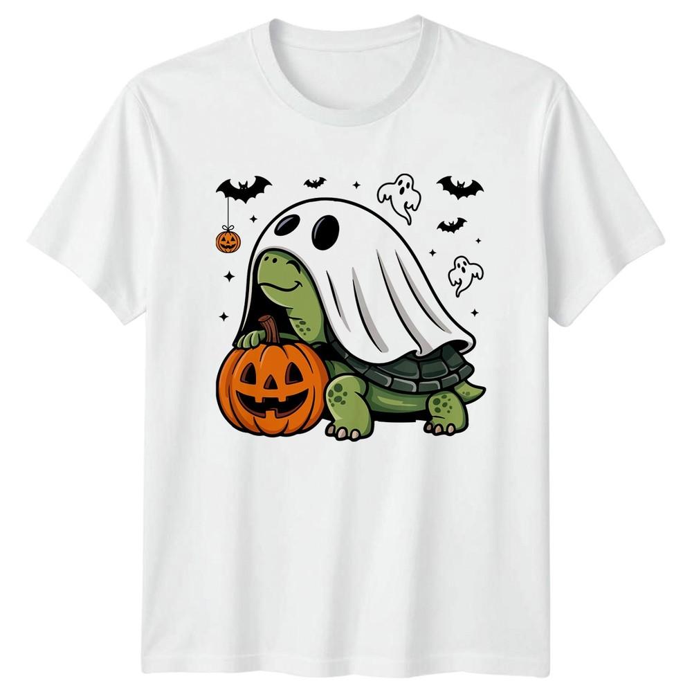 Ghost Turtle Pumpkin Halloween TShirt Turtle Halloween Gift For Him And Her