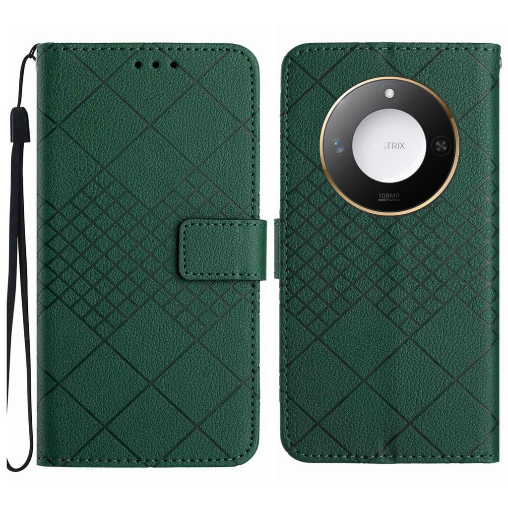 For Honor X9c Smart 5G Wallet Phone Case Imprint PU Leather Flip Folio Cover