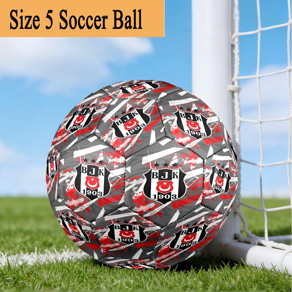 Besiktas Istanbul Football Club Size 5 Soccer Ball,Indoor/Outdoor Suitable for Training Matches Tournaments Practice Games Perfect Gift for Fan