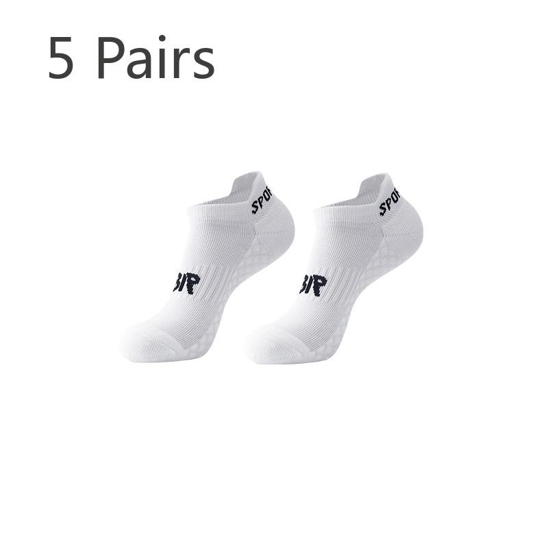5 пар женских хлопковых носков с толстой мочалкой для марафона, профессиональных спортивных носков для бега