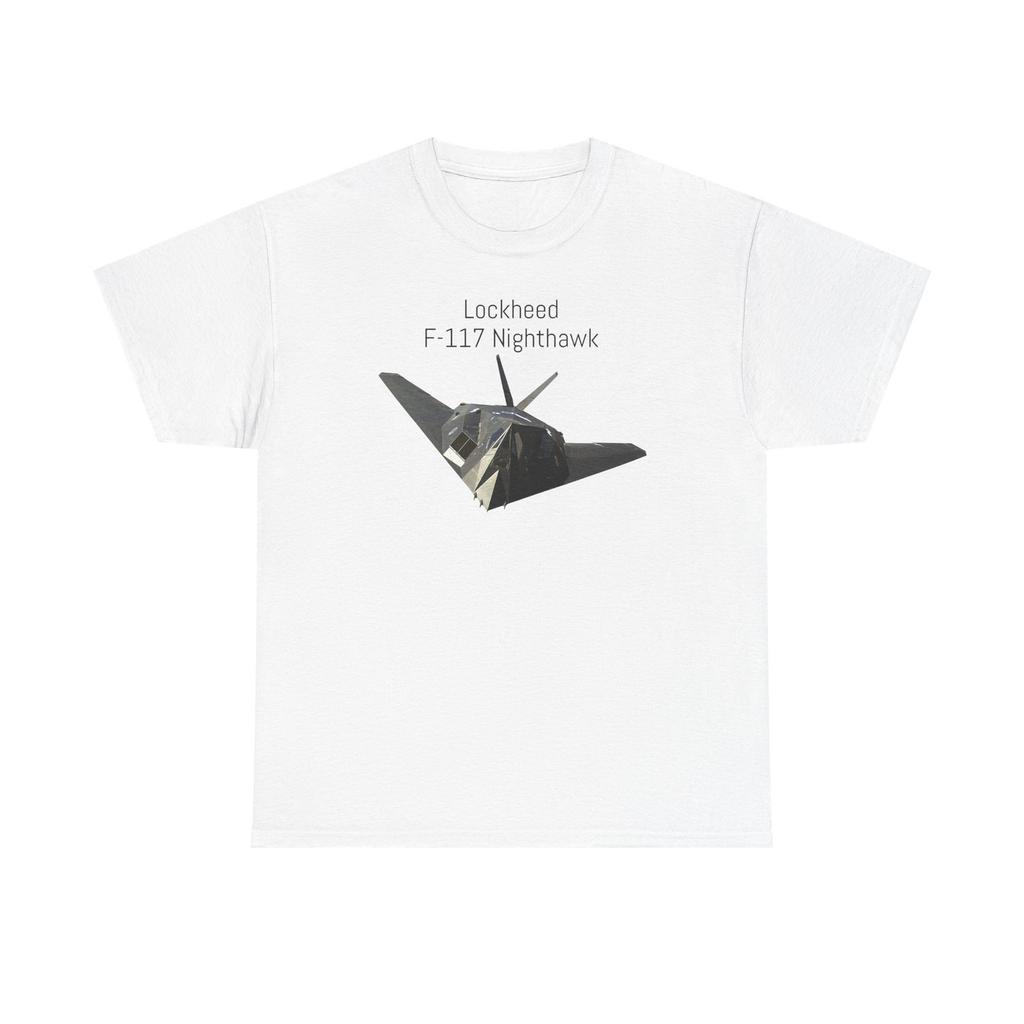 Retro Lockheed F-117 Nighthawk Unisex Heavy Cotton Tee