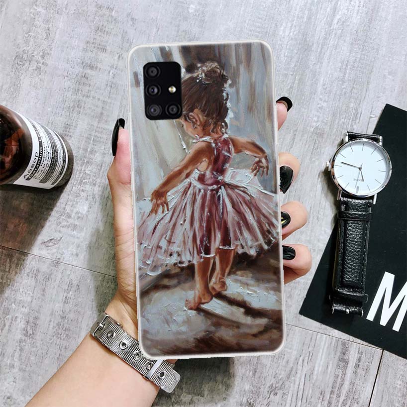 Чехол для телефона Балерина Балетный Танец Для Samsung Galaxy A14 A15 A13 A12 A54 A55 A53 A52 A04S A24 A25 A23 A22 A34 A35 A33 A32 A03S