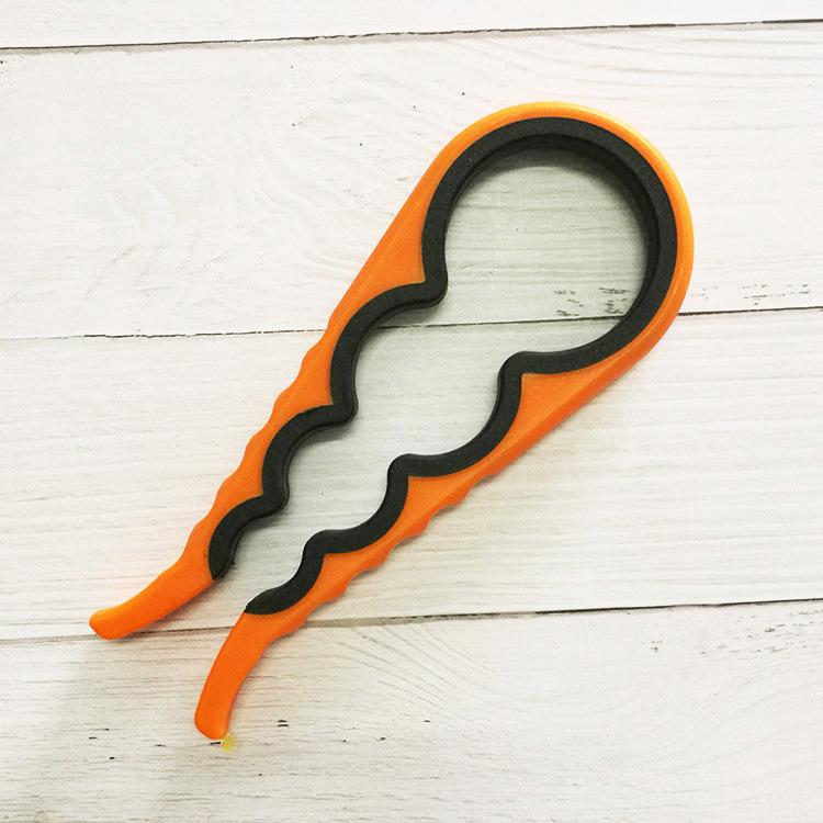 Многофункциональная нескользящая открывалка для пластиковых бутылок с винтовой крышкой, открывалка для банок с винтовой крышкой, открывалка для консервных банок 4-в-1, открывалка для консервных банок