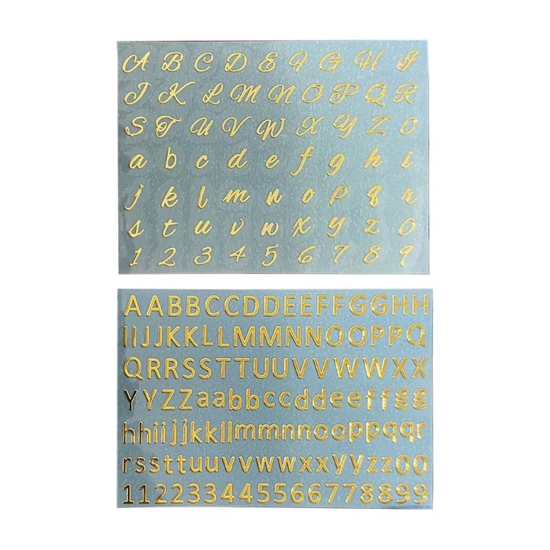 Scrapbooking Stickers Decorative Alphabet Stickers Small Adhesive Letters Adorable Alphabet Decals for Epoxy Decoration