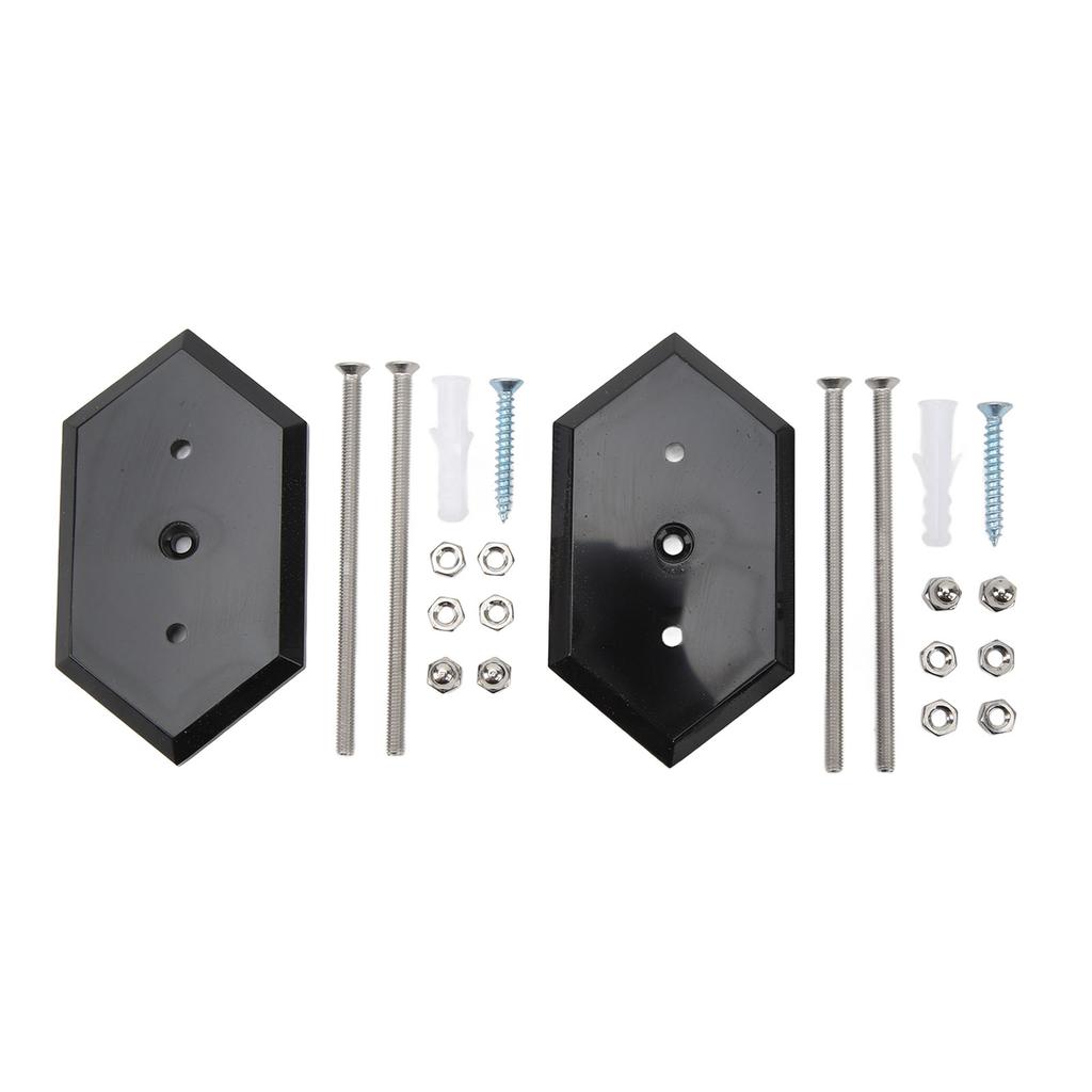 2 Sets Skateboard Hanger Wall Mounting Deck Rack Skateboarding Display and Storage Mount Kit Black