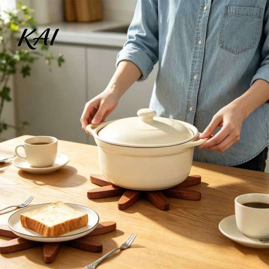 Compact Storage Trivet Set Collapsible Wooden Trivets for Hot Dishes, Christmas Tree Shaped Pot Mat Table, Wood Heat Folding Potholder Resistant