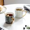 Шон, Кофейная чашка, Керамическая кружка, Чашка для питья, Чашка для завтрака с овсянкой, Легкая роскошь, Офисная бытовая чашка для воды