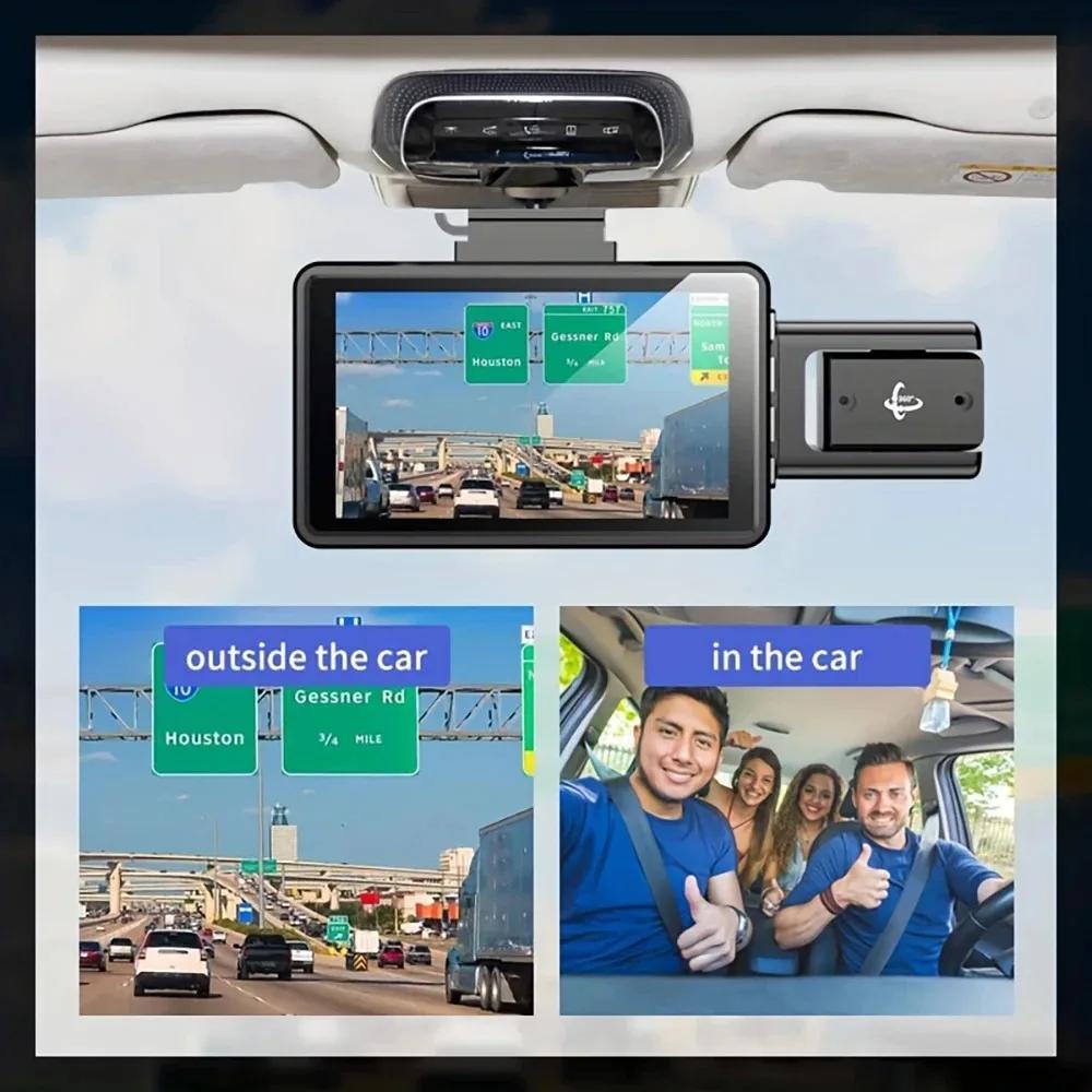 Камера 1080P для автомобиля WIFI APP с двумя объективами, видеорегистратор для автомобилей, передняя и внутренняя камера для автомобиля, автомобильный аксессуар