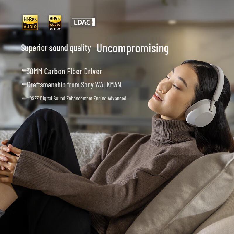 Беспроводные накладные наушники Sony WH-1000XM5 с шумоподавлением