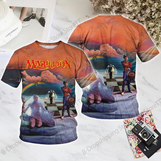 Rock T Shirt Marillion Band 3D Print T-Shirt Men Women Fashion Casual Oversized Short Sleeve Tops Tees Pain Tour 2025 Clothes