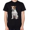 Футболка с собакой джек-рассел для мужчин и женщин, унисекс