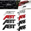 3D Metal ABT Logo Car Front Grille Emblem Badge Sticker For A3 A4 A5 A7 A7 Q3 Q5 Q7 TT Polo Golf 7 Accessories