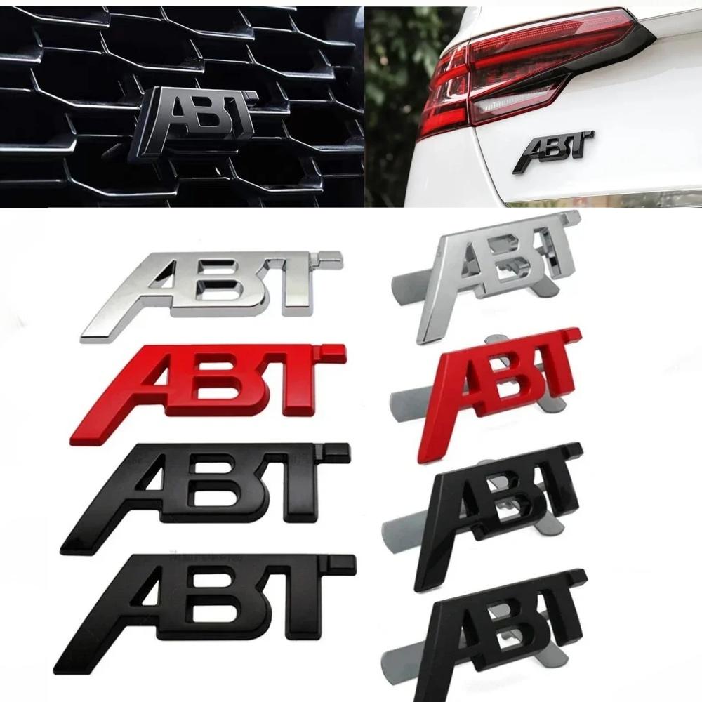 3D металлический логотип ABT наклейка на переднюю решетку автомобиля для A3 A4 A5 A7 A7 Q3 Q5 Q7 TT Polo Golf 7 аксессуары