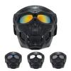 Cycling Colorful Goggles Motorcycle Skull Mask Outdoor Windproof Full Face Mask Paintball Game Tactical Protective Helmet Mask