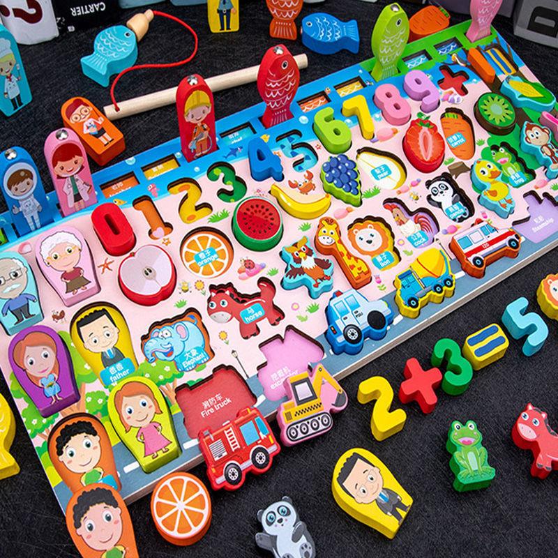 Child's early education puzzle1-23-6Year-Old Digital Cognitive Baby's Building Blocks Intelligence Development Boys and Girls Educational