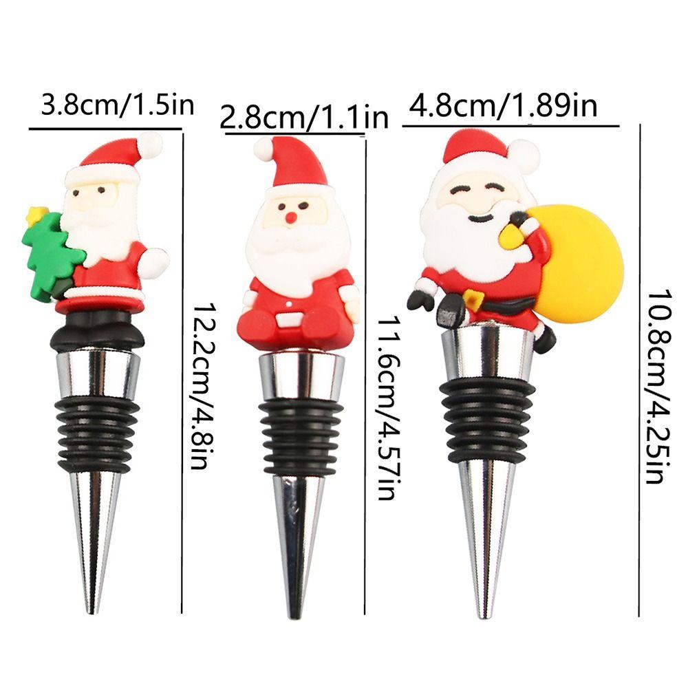 Reusable Metal Wine Corks Twist Cap Christmas Bottle Sealing Plug Durable Wine Sealers Kitchen