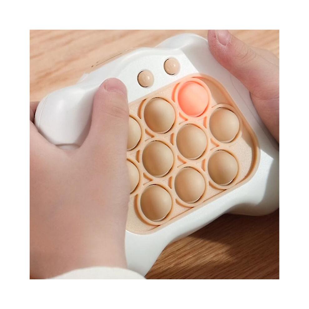 (B) Pop Push Bubble Fidget Sensory Toys Whack A Mole Music Quick Press Bubble Game Machine Squeeze Stress Relief Toy For Kids Adult