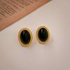 Oval Shape Collar Necklace Multi-layer Design Women's Stud Earrings Gift Women's Necklace  Women