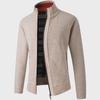 European Men's Thick Knitted Stand Collar Sweater Cardigan 2022 Edition
