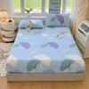 100% Cotton Fitted Sheet: Soft, Printed, Moisture-Wicking, Sweat-Absorbing, Anti-Static Mattress Protector