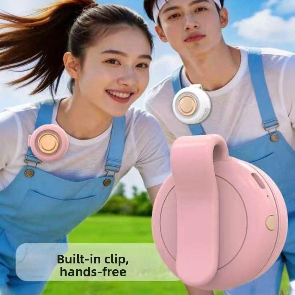 Mute Personal Cooling Clip Fan Bladeless Hanging Waist Fan Handheld Air Cooler Indoor Outdoor Use
