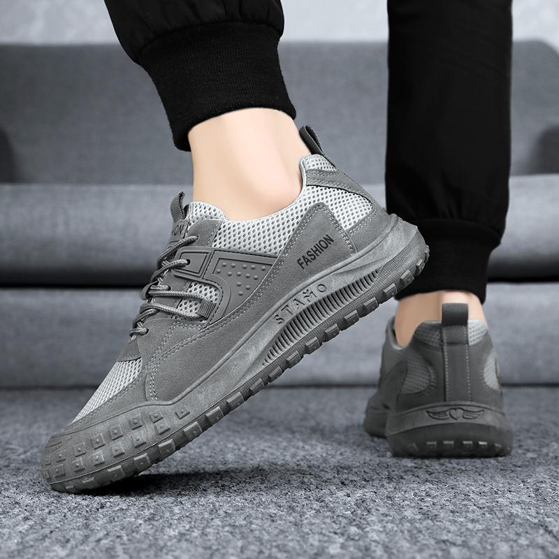 Новые мужские повседневные туфли летние дышащие сетчатые кроссовки для активного отдыха нескользящие износостойкие рабочие туфли Zapatillas De Deporte