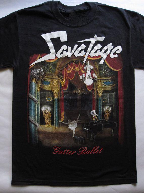 Savatage Gutter Ballet Тяжелый Хлопок Черный S-5XL Унисекс Рубашка Унисекс Футболка