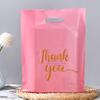 100PC/Bag Shopping Party Bags Gifts Packaging Thick Thank You Bags Sturdy Party Bags Longlasting Use Plastic Reusable
