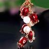 1PC Pomegranate Flowers Bag Pendant Charm Dangle Pearl Stunning Bag Charm