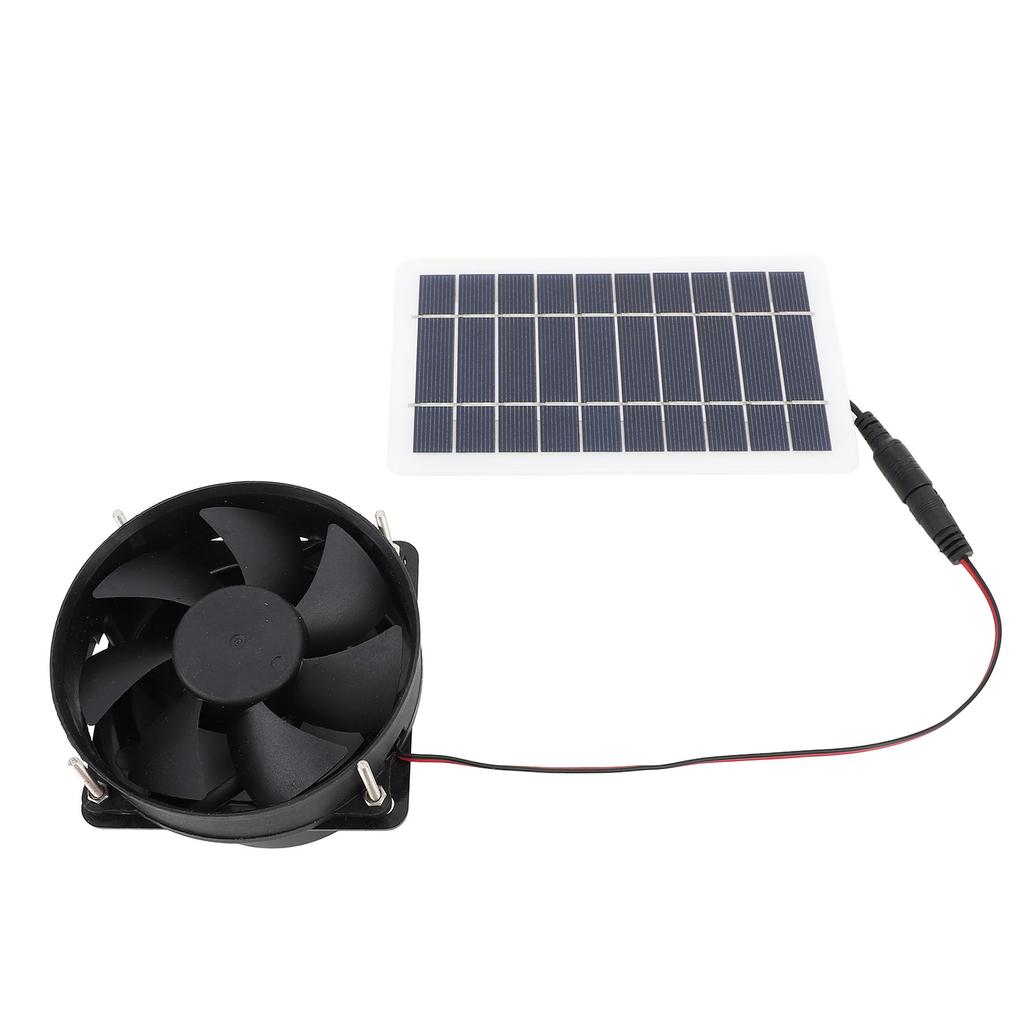Solar Panel Power Fan Solar Panel Powered Fan Kit Portable Easy Installation Eco Friendly Efficient for Outdoor for Pet Houses