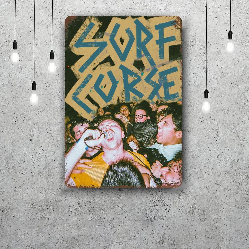 surf curse Vintage Metal Tin Signs Posters Decor Retro Metal Plaque Wall Art Decor for Garage Bar
