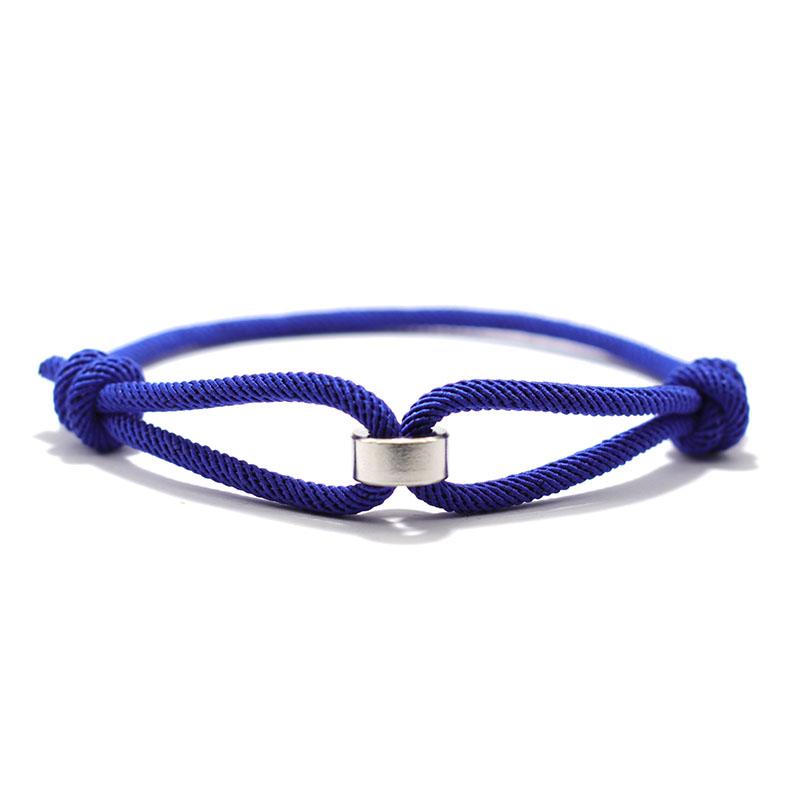 Noter 3mm Thin Cord Chain Bracelet Unisex Stainless Steel Coil Handmade Adjustable Braclet Lucky Blue Red Thread Braslet Joias