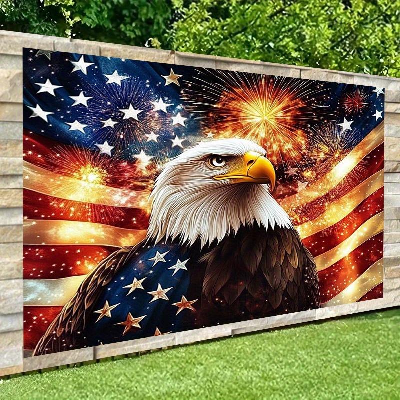 Patriotic Eagle Tapestry Living Room Decoration Independence Day Party Patriotic Theme Room Decoration