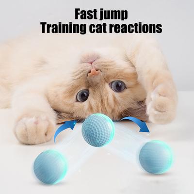 Электрическая игрушка для кошек «катящийся мяч», автоматически движущийся умный мяч со светом, интерактивная тизерная игрушка для котят, для домашних кошек, от скуки