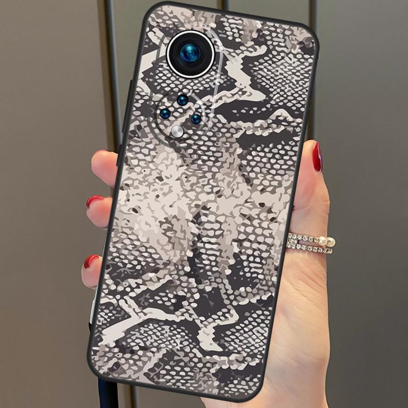 Чехол-кожа змеи кобры питона для Honor X8b X9b 90 70 50 Magic 5 Pro Magic 6 Lite X6 X7 X8 X9 X6a X7a X8a X9a