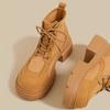Женские ботильоны на плоской платформе на шнуровке, дизайнерские повседневные женские спортивные ботинки, новый тренд 2025, готические челси, женские боты