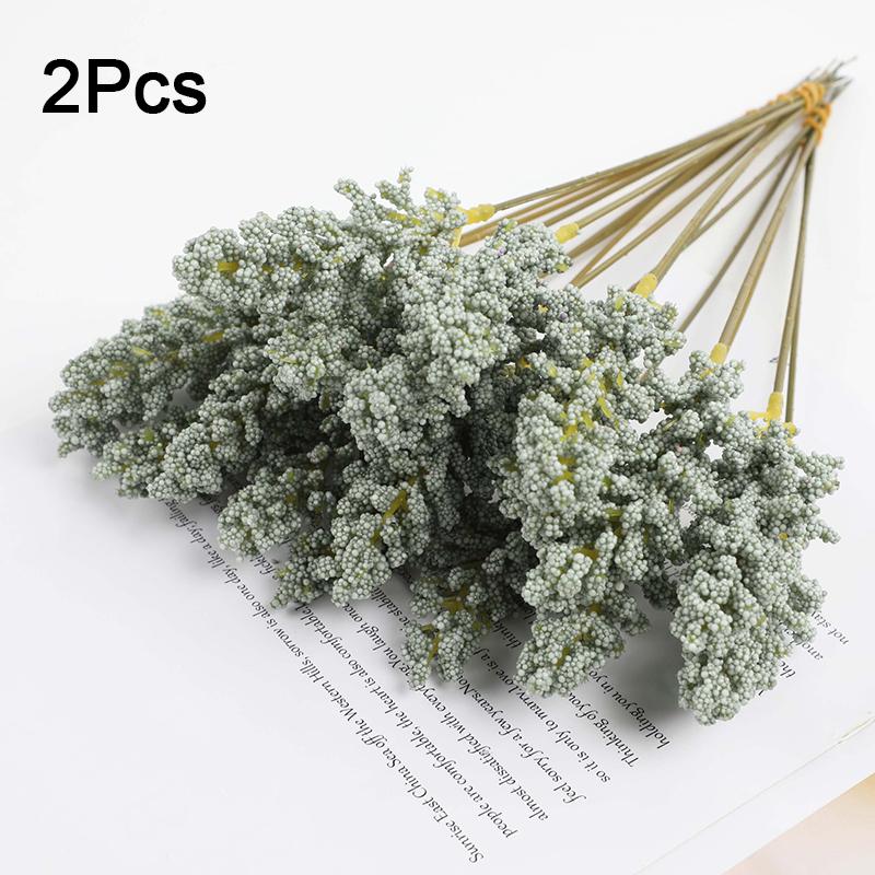 2 шт. Пучки Декоративные Колосья Зерновых Рустикальная Пена Реалистичные На ощупь Стебли Пшеницы Искусственный Домашний Декор Симуляция Искусственная Свадьба 32 см
