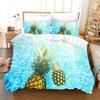 Pineapple Duvet Cover Set Yellow Fruit Pattern King Queen Size For Kids Boys Girls Polyester Comforter Cover With Pillowcase