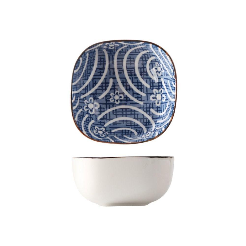 26Pcs Vintage Blue Dipping Bowls Ceramic Japanese Style Mini Appetizer Plates Thicken Dishwasher Safe Small Side Dishes